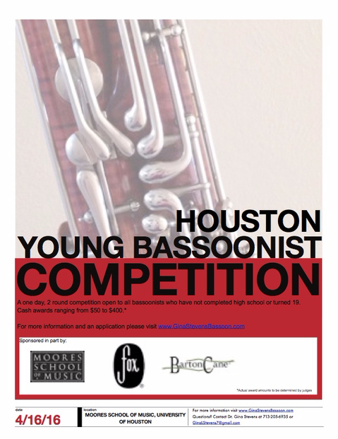 2016 Houston Young Bassoonist Competition